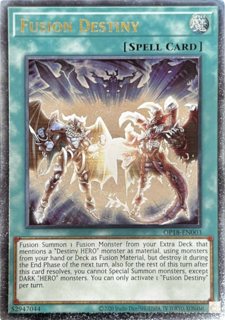 Fusion Destiny [OP18-EN003] Ultimate Rare  Jomio and Rueliete's Cards and  Comics