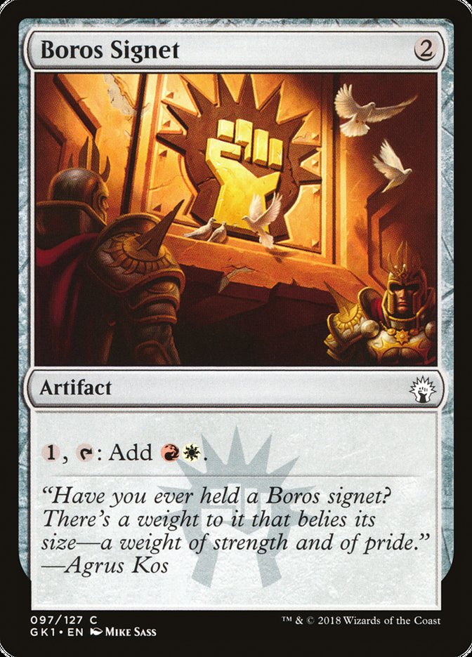 Boros Signet [Guilds of Ravnica Guild Kit] | Jomio and Rueliete's Cards and Comics