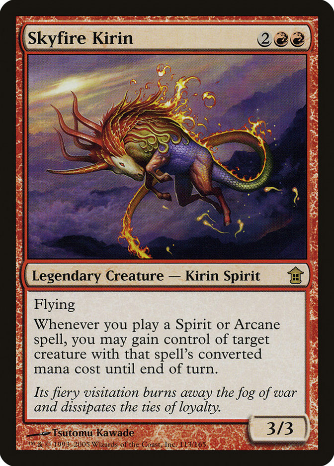 Skyfire Kirin [Saviors of Kamigawa] | Jomio and Rueliete's Cards and Comics