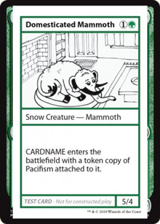 Domesticated Mammoth (2021 Edition) [Mystery Booster Playtest Cards] | Jomio and Rueliete's Cards and Comics