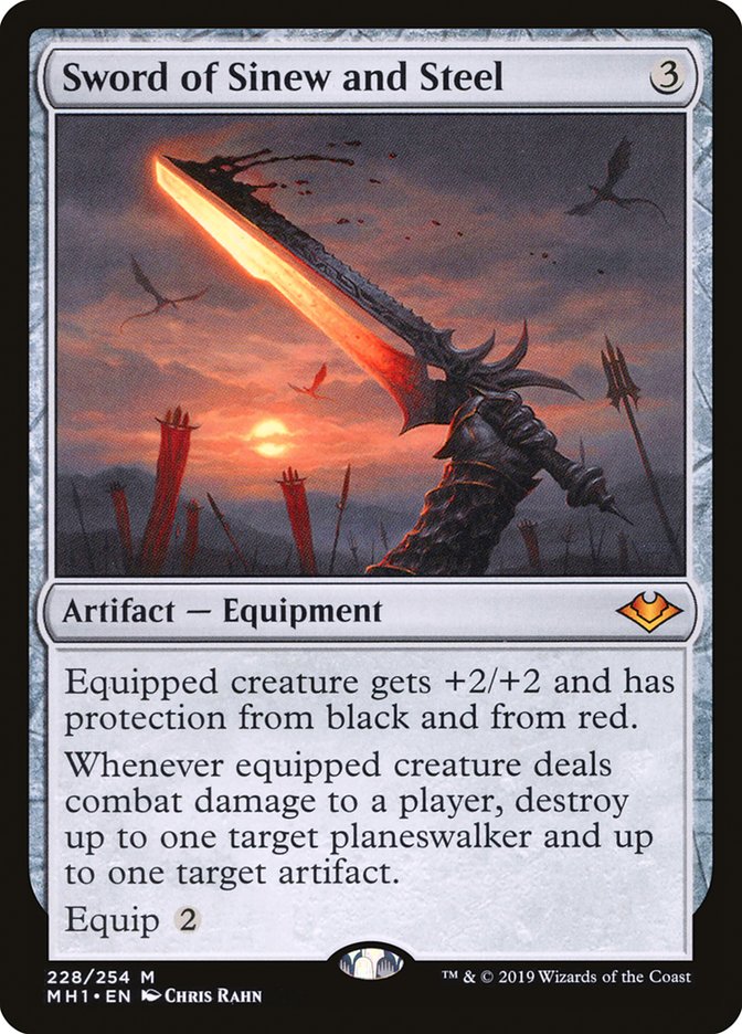 Sword of Sinew and Steel [Modern Horizons] | Jomio and Rueliete's Cards and Comics