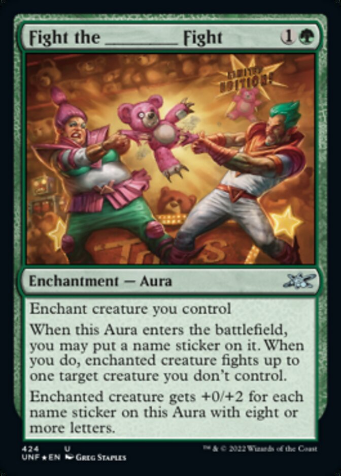 Fight the _____ Fight (Galaxy Foil) [Unfinity] | Jomio and Rueliete's Cards and Comics