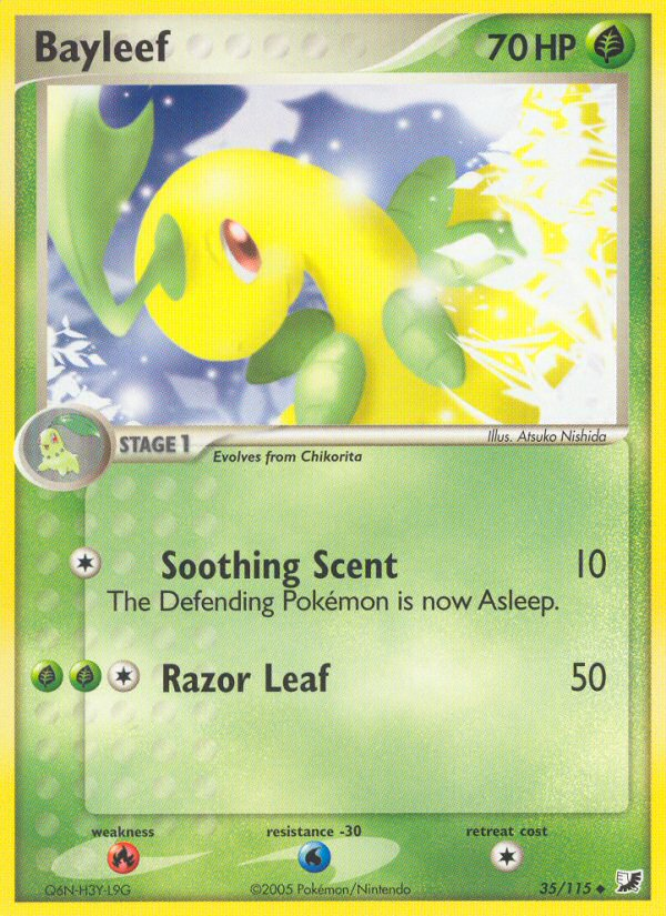 Bayleef (35/115) [EX: Unseen Forces] | Jomio and Rueliete's Cards and Comics