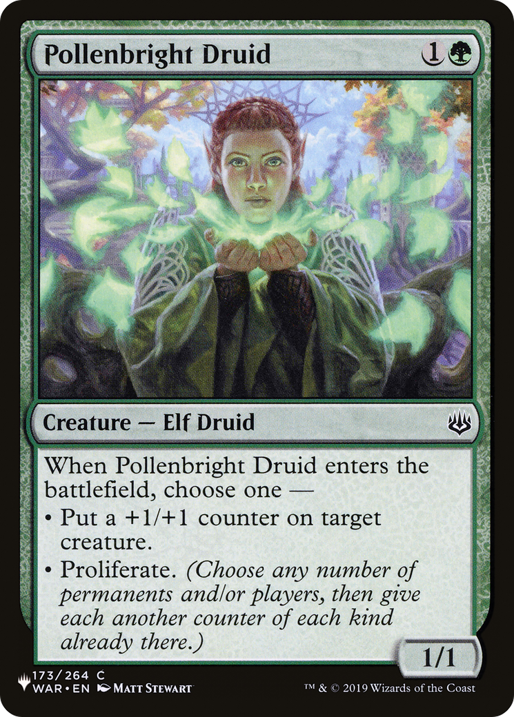 Pollenbright Druid [The List] | Jomio and Rueliete's Cards and Comics