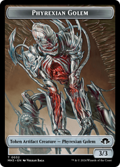 Phyrexian Golem // Energy Reserve Double-Sided Token [Modern Horizons 3 Tokens] | Jomio and Rueliete's Cards and Comics
