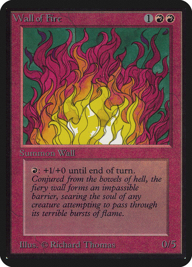Wall of Fire [Alpha Edition] | Jomio and Rueliete's Cards and Comics