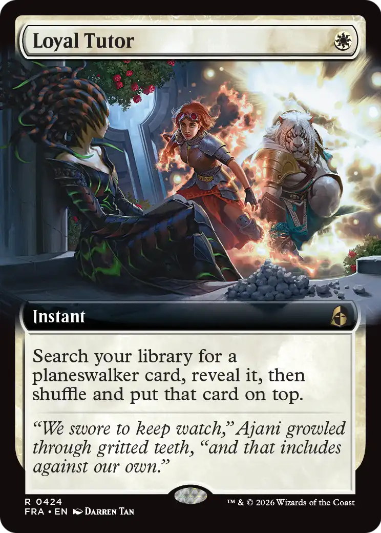Loyal Tutor (Extended Art) [Reality Fracture] | Jomio and Rueliete's Cards and Comics