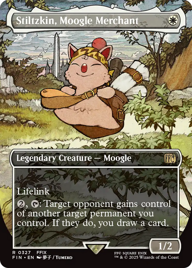 Stiltzkin, Moogle Merchant (Borderless) [FINAL FANTASY] | Jomio and Rueliete's Cards and Comics