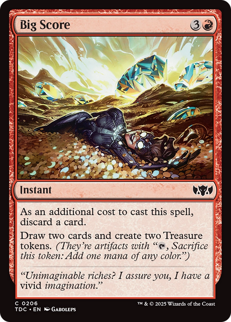 Big Score [Tarkir: Dragonstorm Commander] | Jomio and Rueliete's Cards and Comics