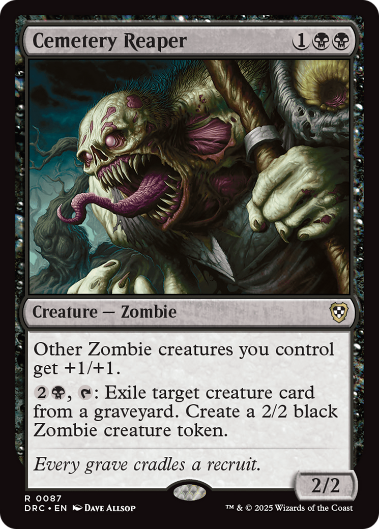 Cemetery Reaper [Aetherdrift Commander] | Jomio and Rueliete's Cards and Comics