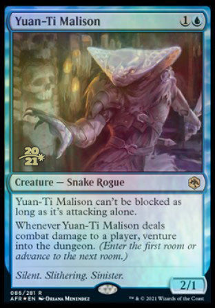 Yuan-Ti Malison [Dungeons & Dragons: Adventures in the Forgotten Realms Prerelease Promos] | Jomio and Rueliete's Cards and Comics