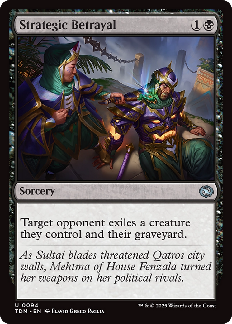 Strategic Betrayal [Tarkir: Dragonstorm] | Jomio and Rueliete's Cards and Comics