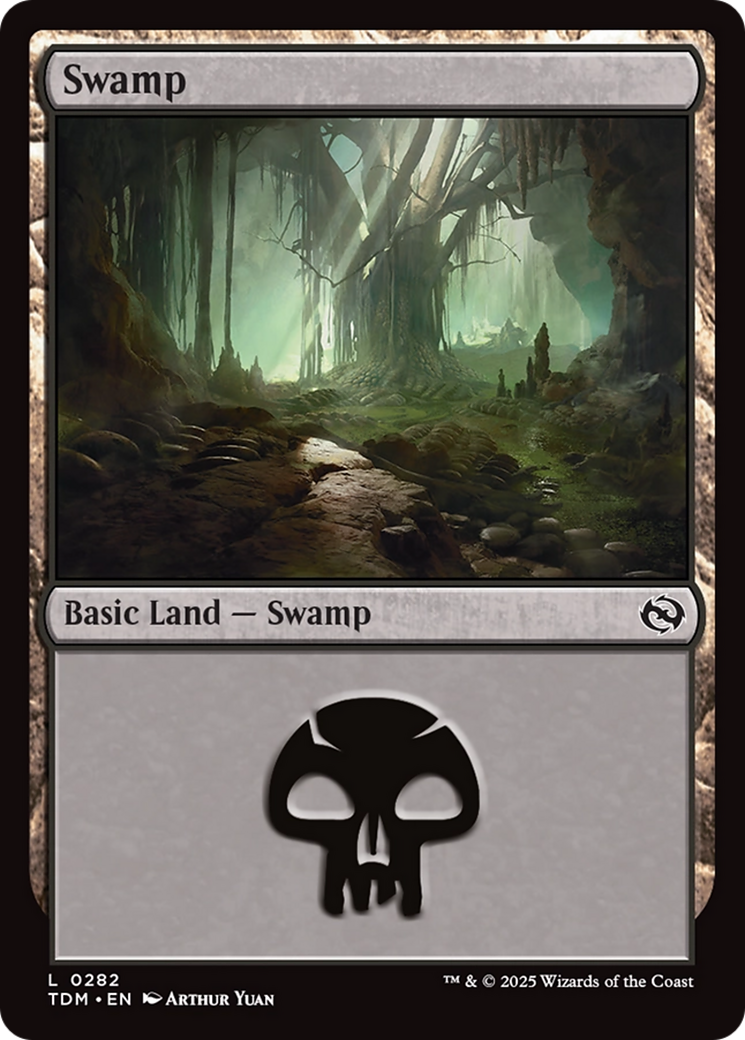 Swamp (0282) [Tarkir: Dragonstorm] | Jomio and Rueliete's Cards and Comics