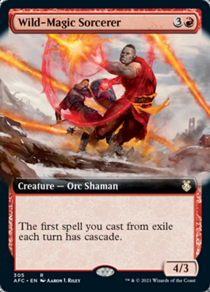 Wild-Magic Sorcerer (Extended Art) [Dungeons & Dragons: Adventures in the Forgotten Realms Commander] | Jomio and Rueliete's Cards and Comics