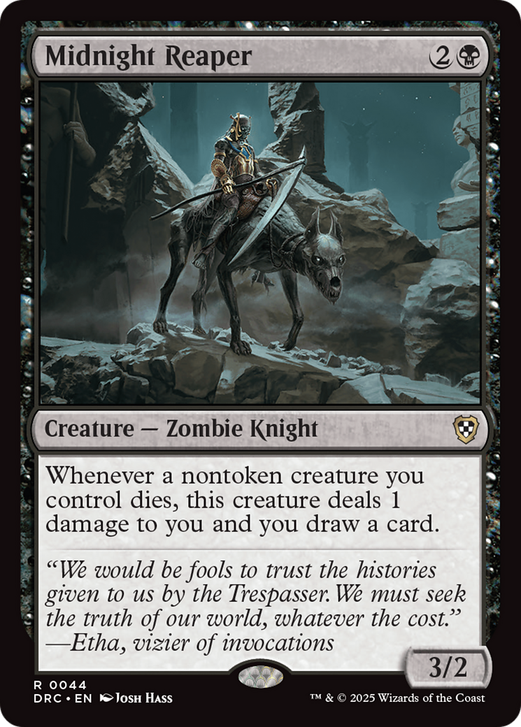 Midnight Reaper [Aetherdrift Commander] | Jomio and Rueliete's Cards and Comics