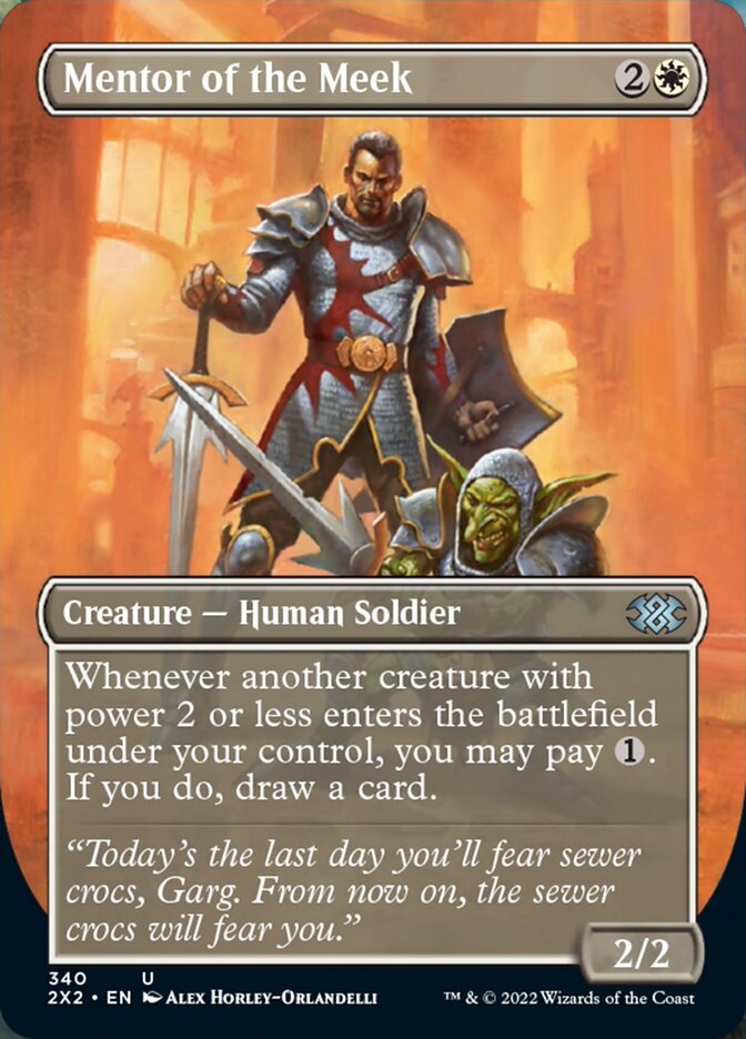 Mentor of the Meek (Borderless Alternate Art) [Double Masters 2022] | Jomio and Rueliete's Cards and Comics