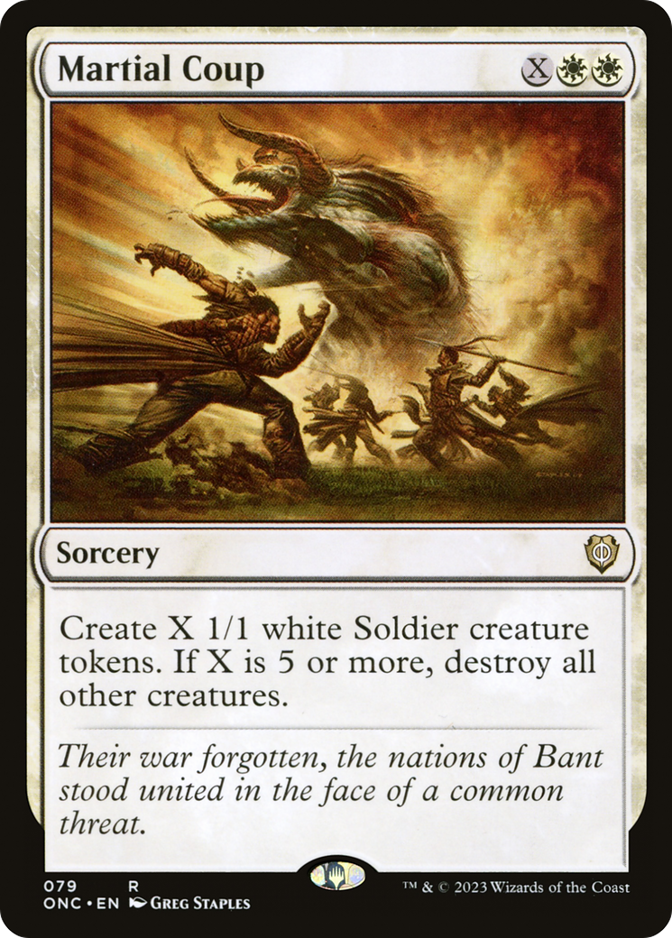 Martial Coup [Phyrexia: All Will Be One Commander] | Jomio and Rueliete's Cards and Comics