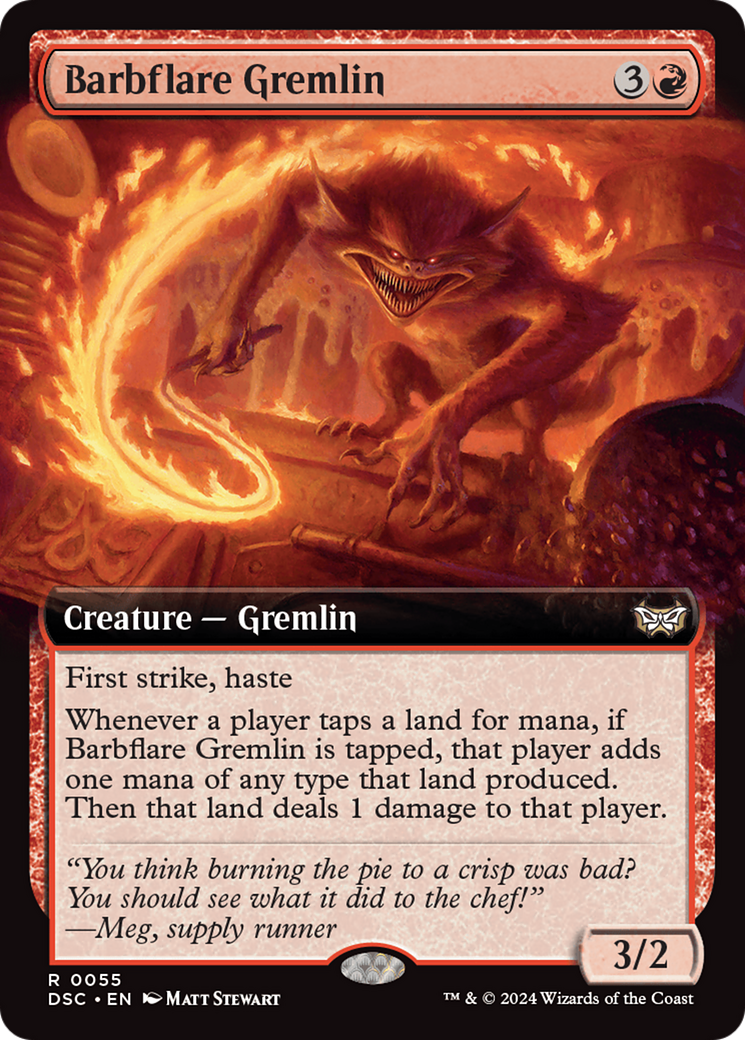 Barbflare Gremlin (Extended Art) [Duskmourn: House of Horror Commander] | Jomio and Rueliete's Cards and Comics