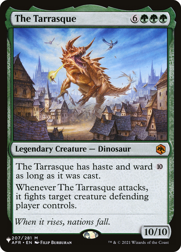 The Tarrasque [The List] | Jomio and Rueliete's Cards and Comics