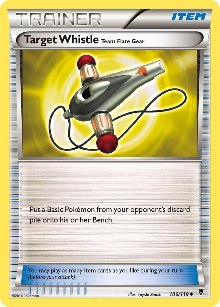 Target Whistle Team Flare Gear (106/119) [XY: Phantom Forces] | Jomio and Rueliete's Cards and Comics