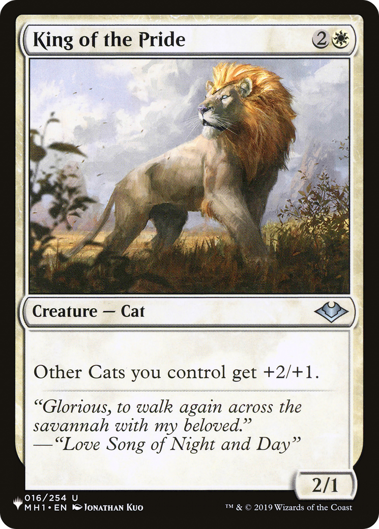 King of the Pride [The List] | Jomio and Rueliete's Cards and Comics