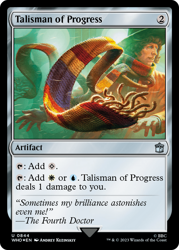 Talisman of Progress (Surge Foil) [Doctor Who] | Jomio and Rueliete's Cards and Comics