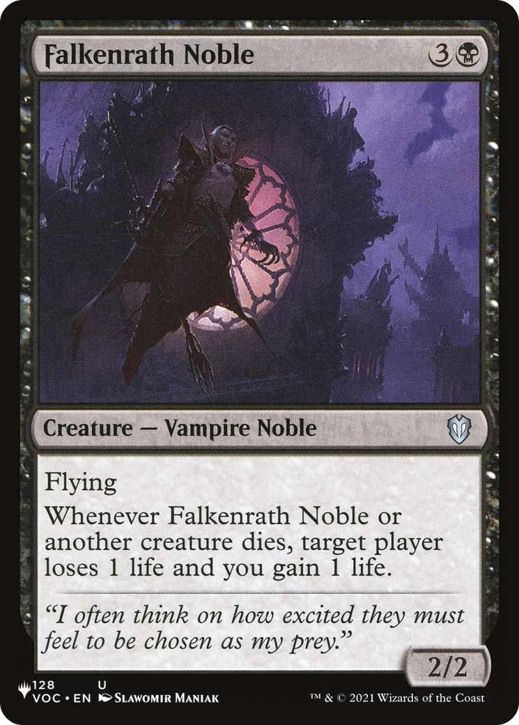 Falkenrath Noble [The List] | Jomio and Rueliete's Cards and Comics