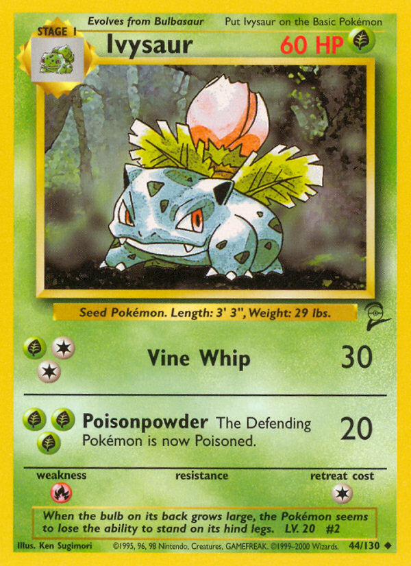 Ivysaur (44/130) [Base Set 2] | Jomio and Rueliete's Cards and Comics