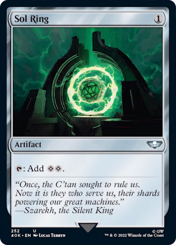 Sol Ring (252) (Surge Foil) [Warhammer 40,000] | Jomio and Rueliete's Cards and Comics