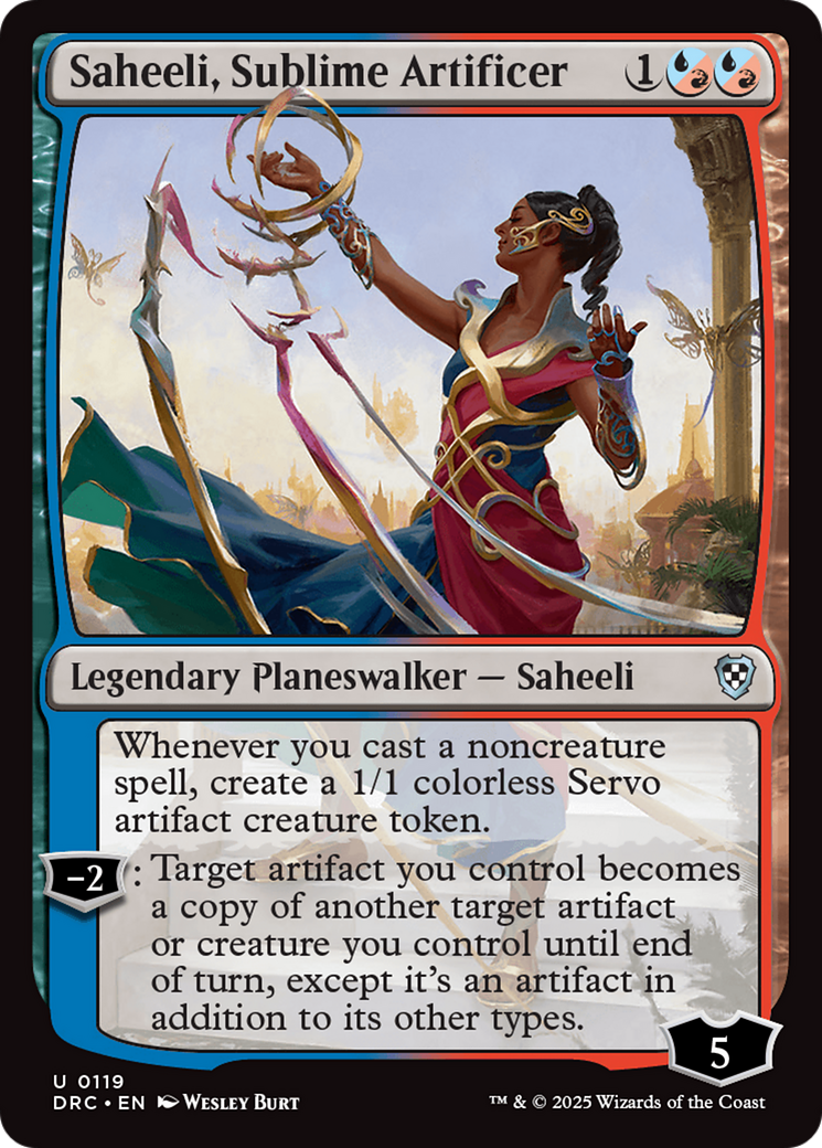 Saheeli, Sublime Artificer [Aetherdrift Commander] | Jomio and Rueliete's Cards and Comics