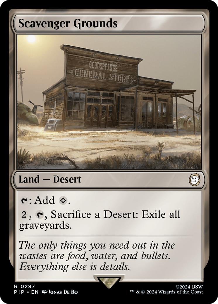 Scavenger Grounds [Fallout] | Jomio and Rueliete's Cards and Comics