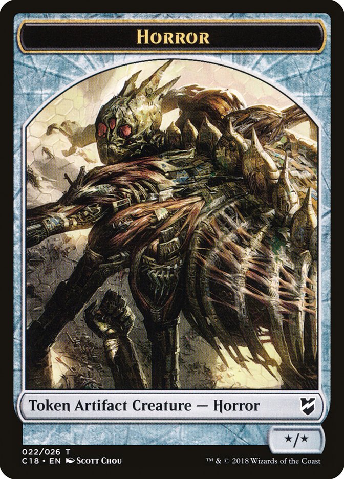 Horror Token [Commander 2018 Tokens] | Jomio and Rueliete's Cards and Comics