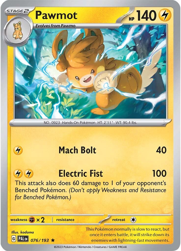 Pawmot (076/193) [Scarlet & Violet: Paldea Evolved] | Jomio and Rueliete's Cards and Comics