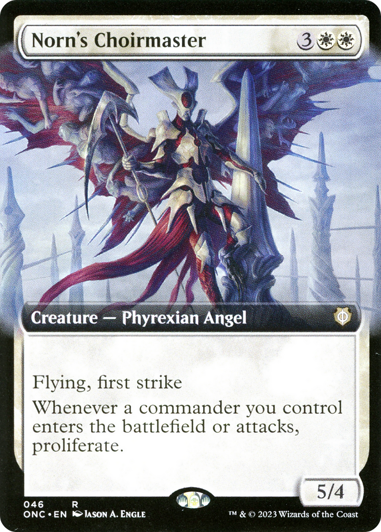 Norn's Choirmaster (Extended Art) [Phyrexia: All Will Be One Commander] | Jomio and Rueliete's Cards and Comics