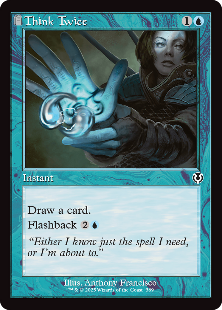 Think Twice (Retro Frame) [Innistrad Remastered] | Jomio and Rueliete's Cards and Comics