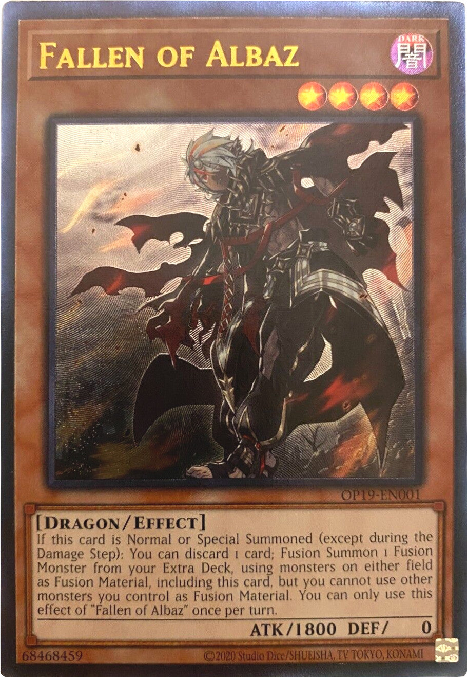 Fallen of Albaz [OP19-EN001] Ultimate Rare | Jomio and Rueliete's Cards and Comics