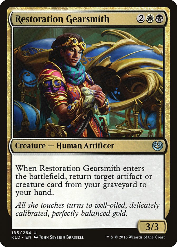 Restoration Gearsmith [Kaladesh] | Jomio and Rueliete's Cards and Comics