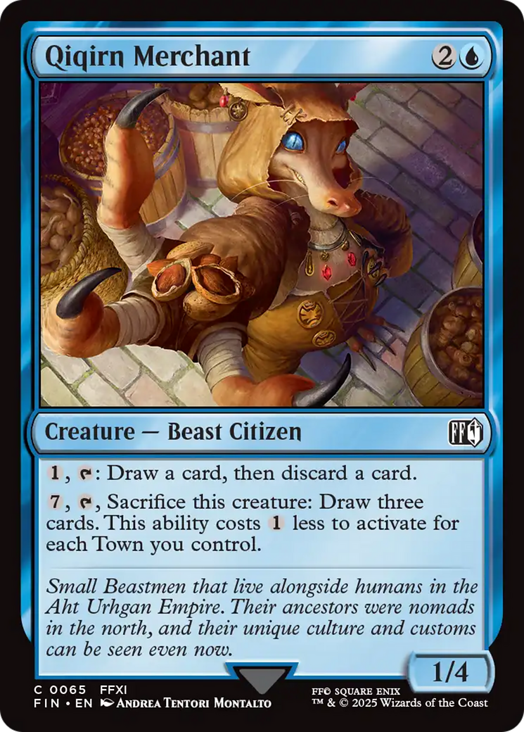 Qiqirn Merchant [FINAL FANTASY] | Jomio and Rueliete's Cards and Comics