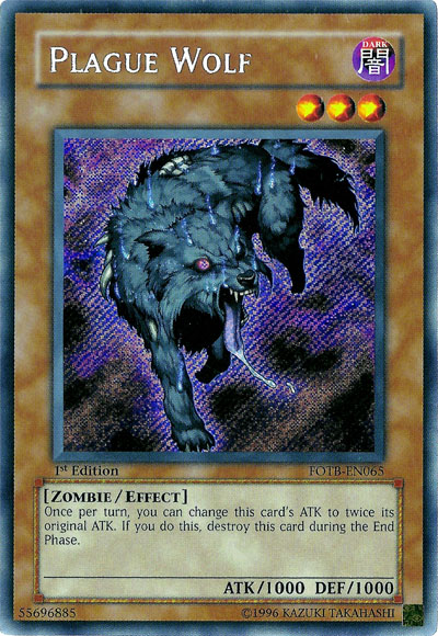 Plague Wolf [FOTB-EN065] Secret Rare | Jomio and Rueliete's Cards and Comics