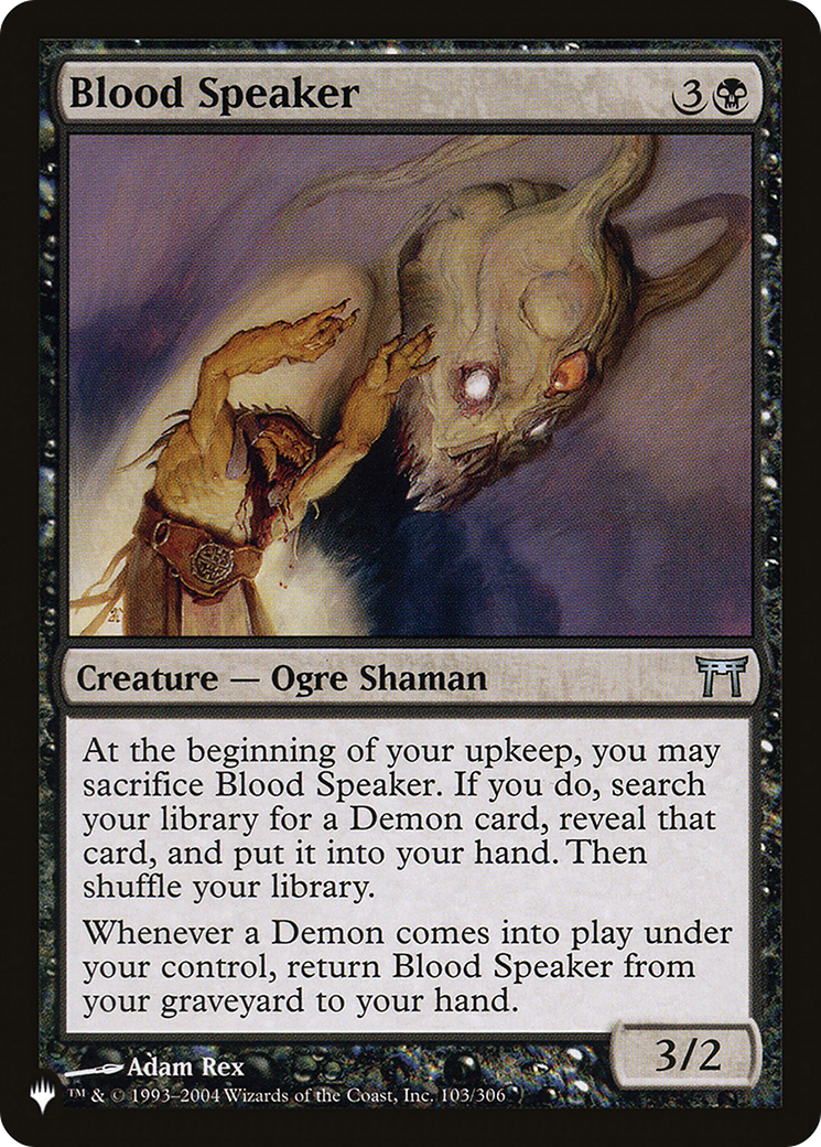 Blood Speaker [The List] | Jomio and Rueliete's Cards and Comics