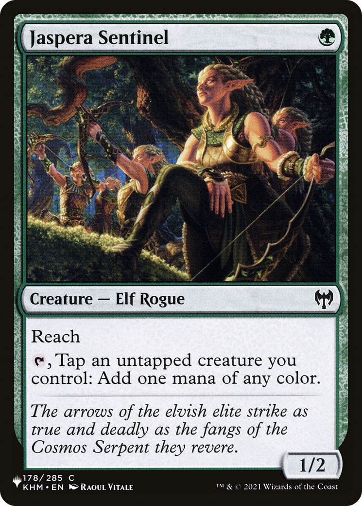 Jaspera Sentinel [The List] | Jomio and Rueliete's Cards and Comics
