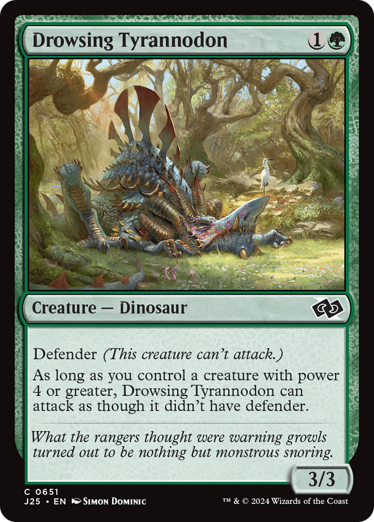 Drowsing Tyrannodon [Foundations Jumpstart] | Jomio and Rueliete's Cards and Comics
