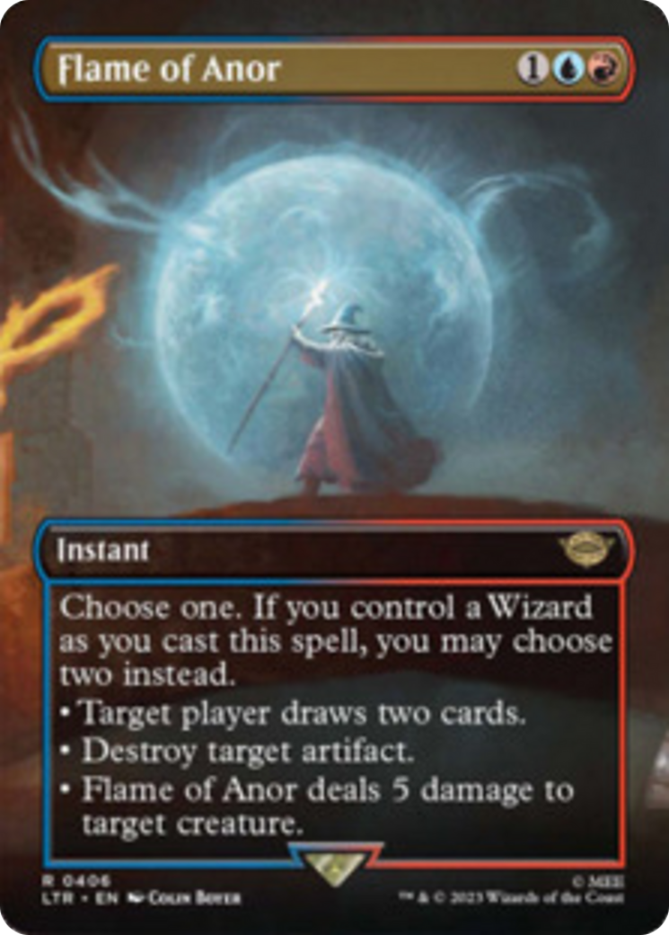 Flame of Anor (Borderless Alternate Art) [The Lord of the Rings: Tales of Middle-Earth] | Jomio and Rueliete's Cards and Comics