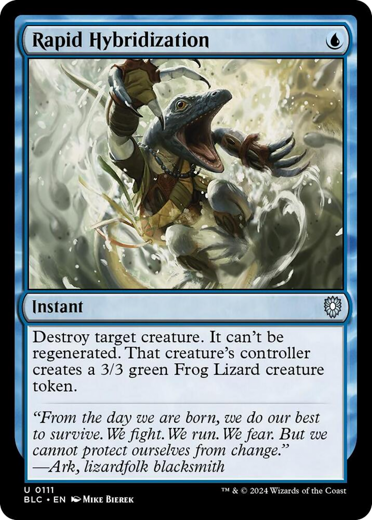 Rapid Hybridization [Bloomburrow Commander] | Jomio and Rueliete's Cards and Comics