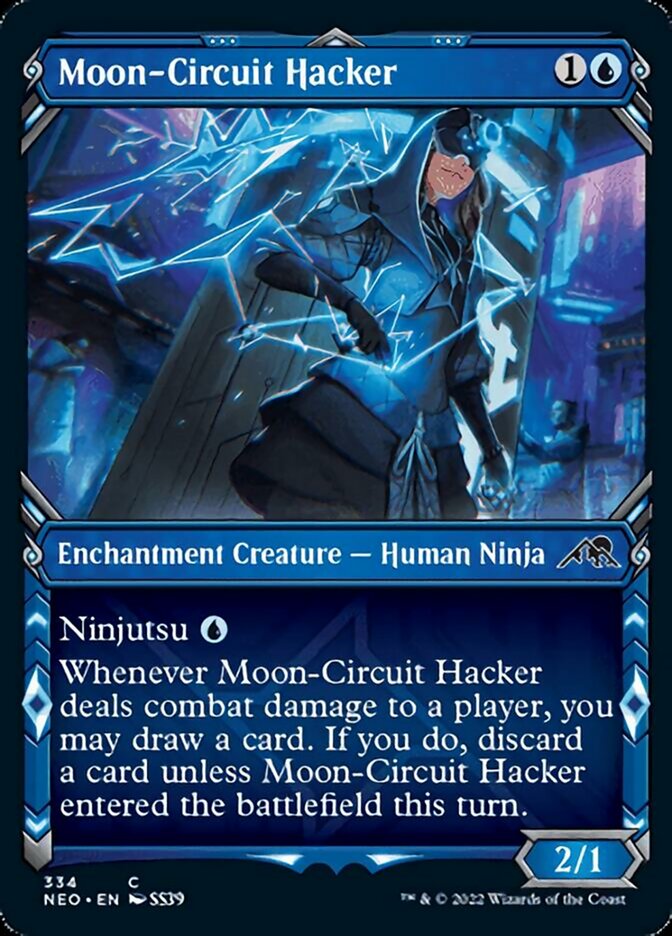 Moon-Circuit Hacker (Showcase Ninja) [Kamigawa: Neon Dynasty] | Jomio and Rueliete's Cards and Comics