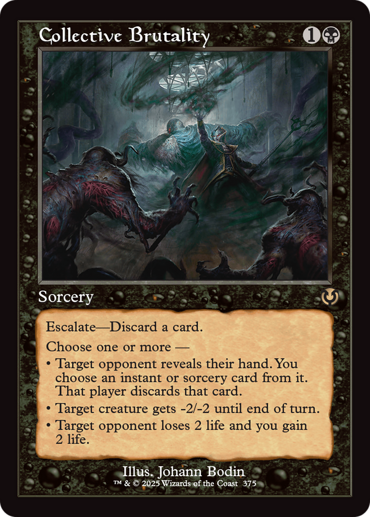 Collective Brutality (Retro Frame) [Innistrad Remastered] | Jomio and Rueliete's Cards and Comics