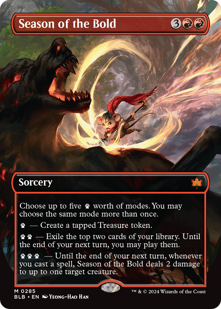 Season of the Bold (Borderless) [Bloomburrow] | Jomio and Rueliete's Cards and Comics