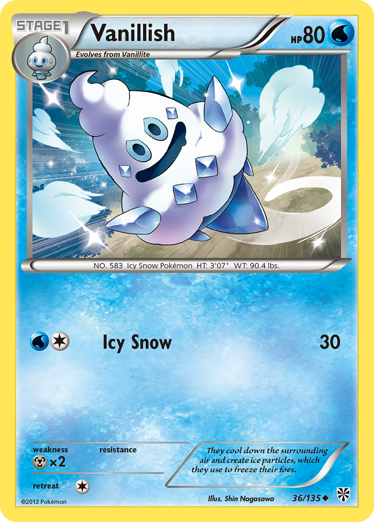 Vanillish (36/135) [Black & White: Plasma Storm] | Jomio and Rueliete's Cards and Comics