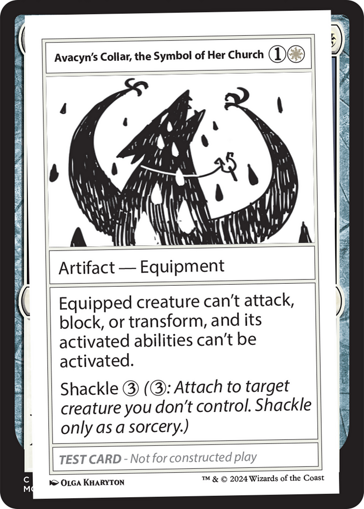 Avacyn's Collar, the Symbol of Her Church [Mystery Booster 2 Playtest Cards] | Jomio and Rueliete's Cards and Comics