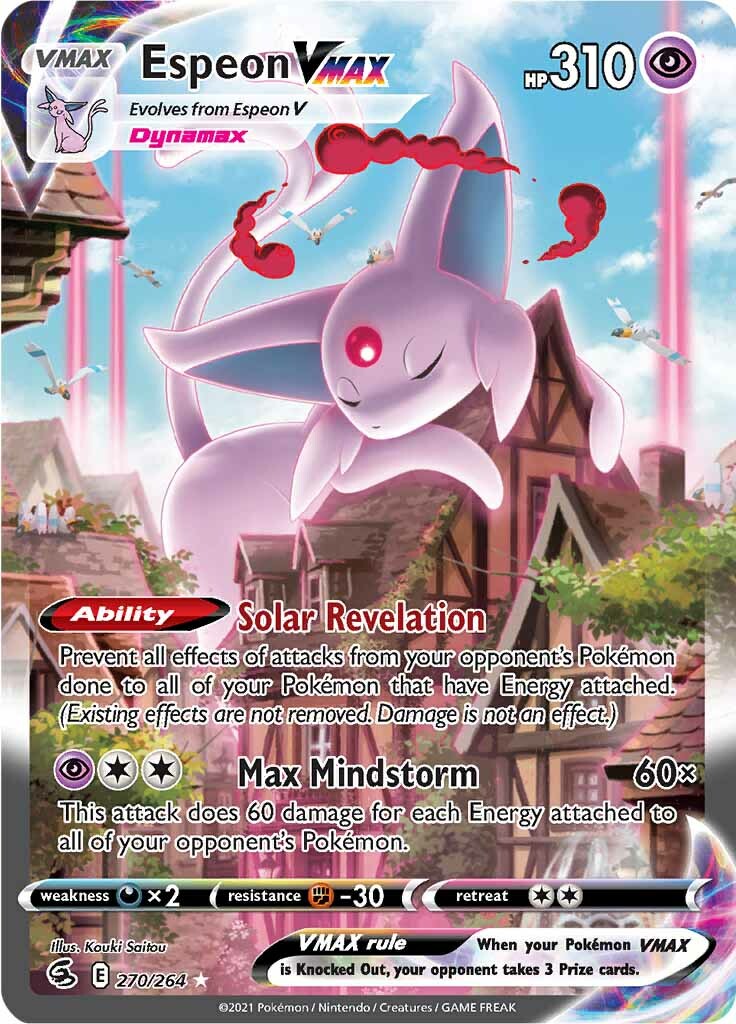 Espeon VMAX (270/264) [Sword & Shield: Fusion Strike] | Jomio and Rueliete's Cards and Comics